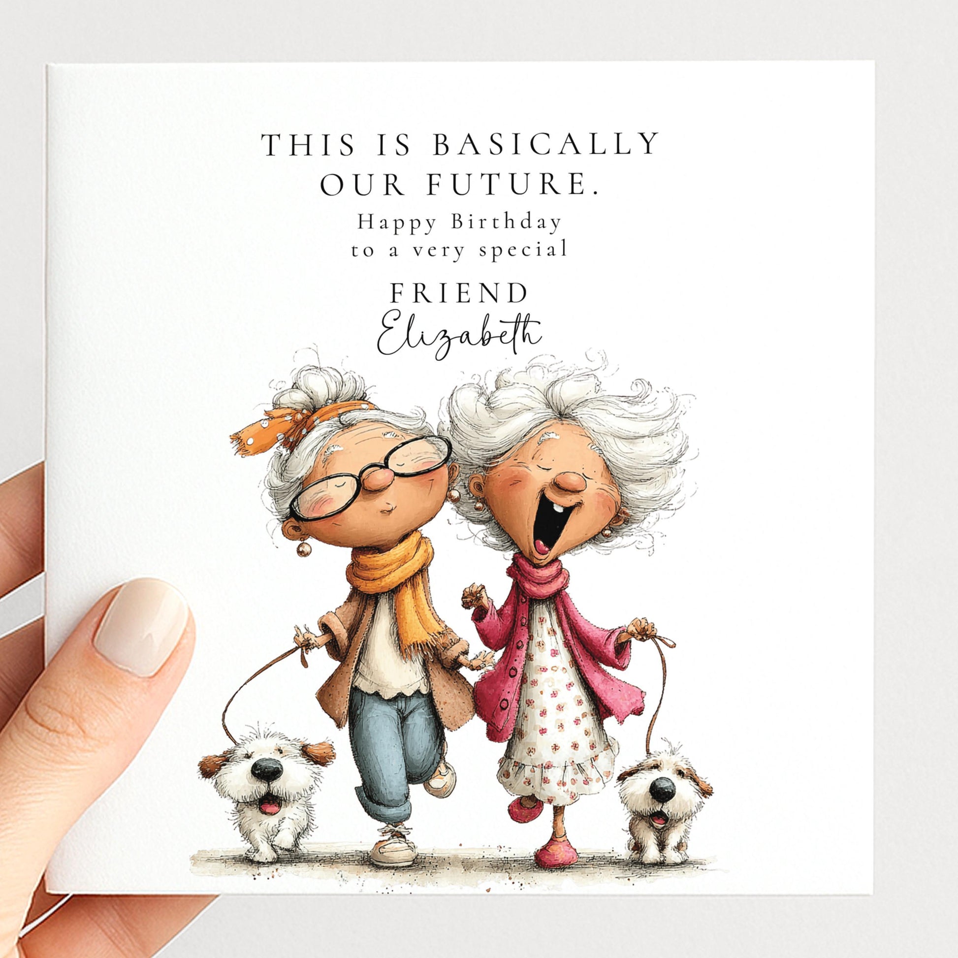 Funny Best Friend Birthday Card - Our Future