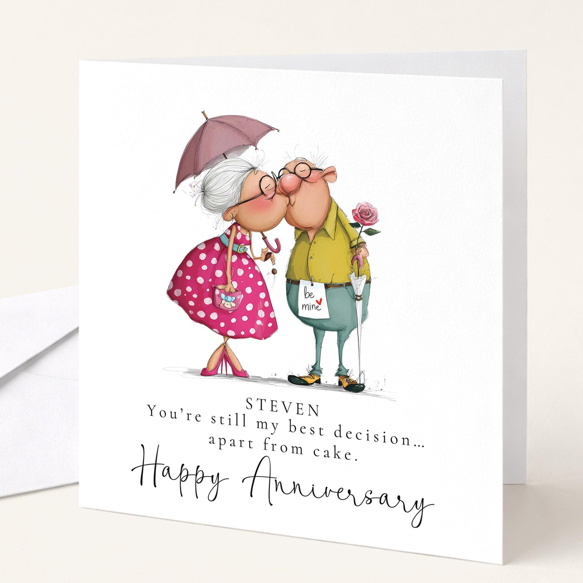 Funny Anniversary Card For Husband - My Best Decision