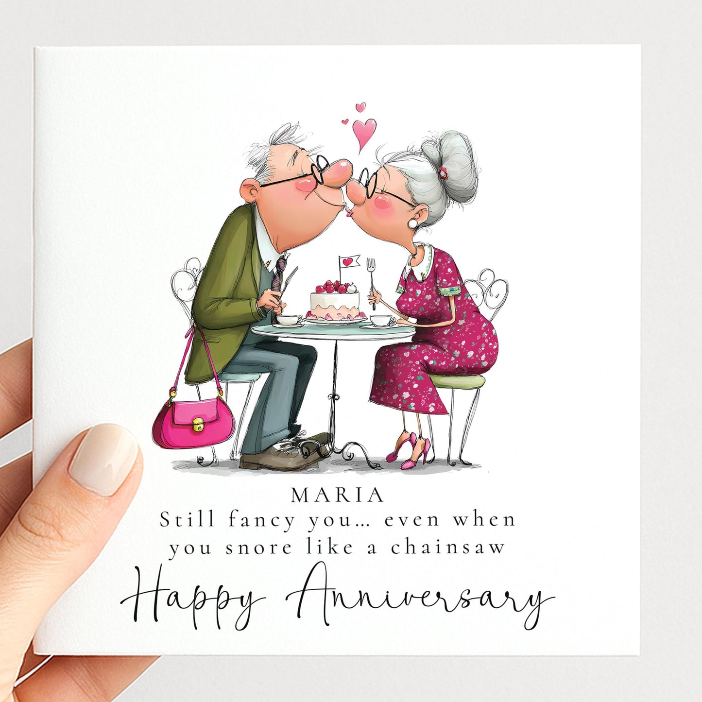 Funny Anniversary Card - Snore Like A Chainstore