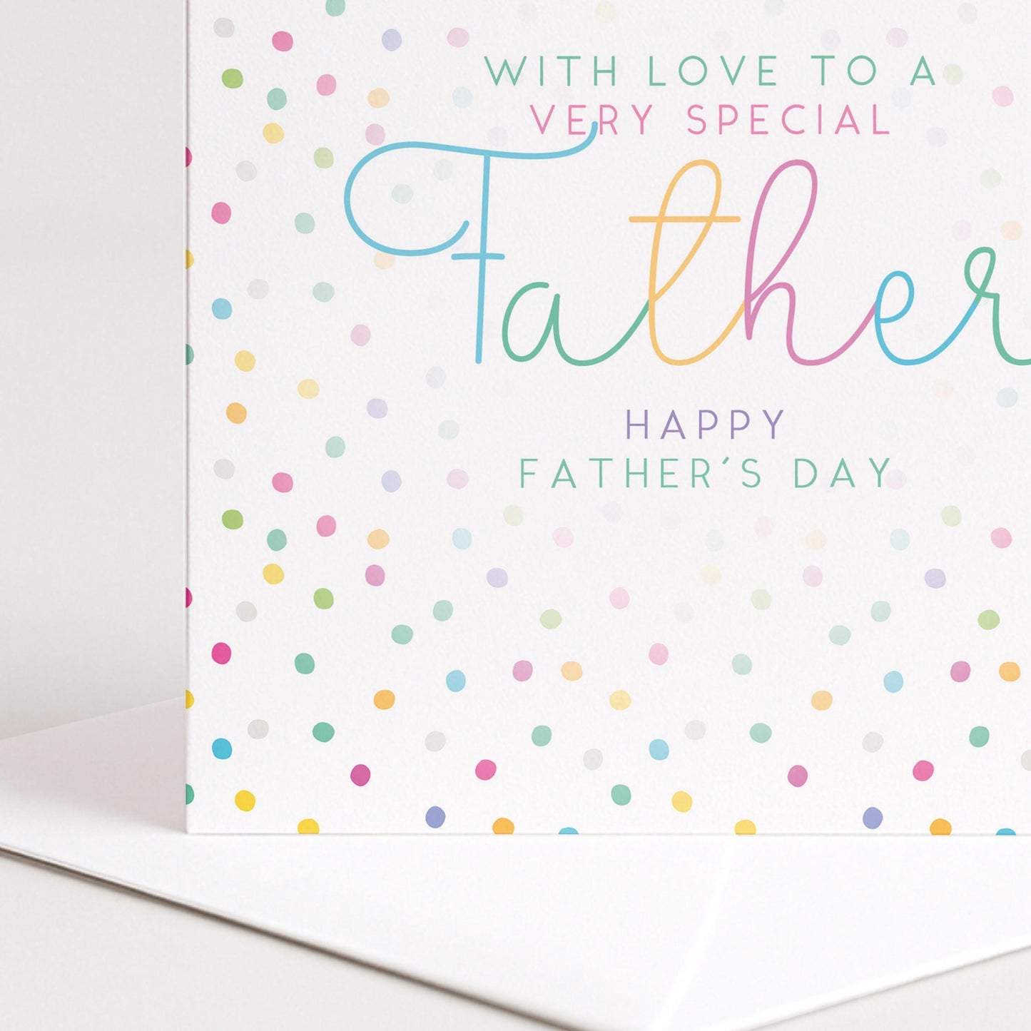 Fathers Day Card - Personalised Dad Greeting Card With Matte Finish & Colourful Design