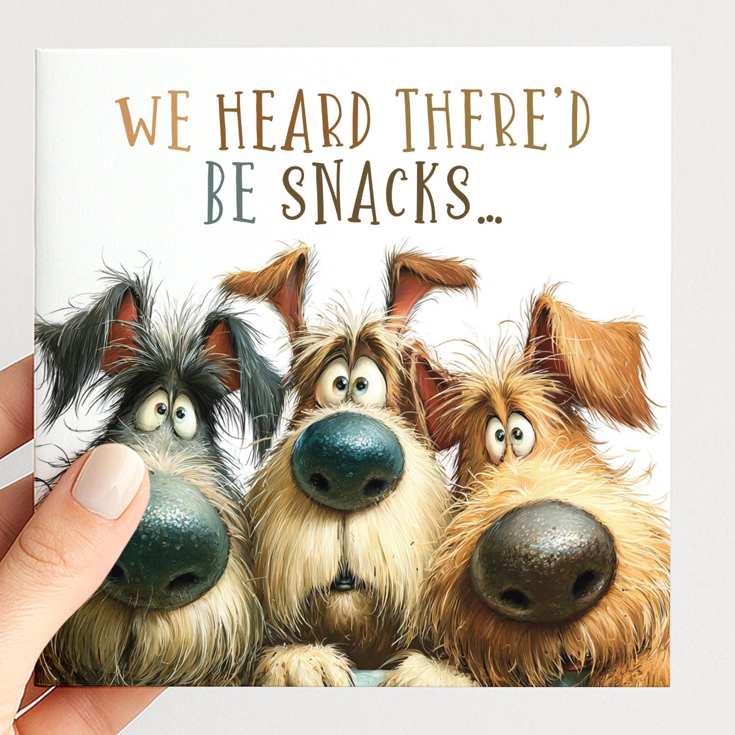 Funny Dog Birthday Card We Heard There’d Be Snacks Card