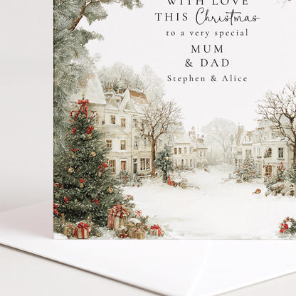 Personalised Christmas Card - Custom Holiday Card With Names | Matte Finish