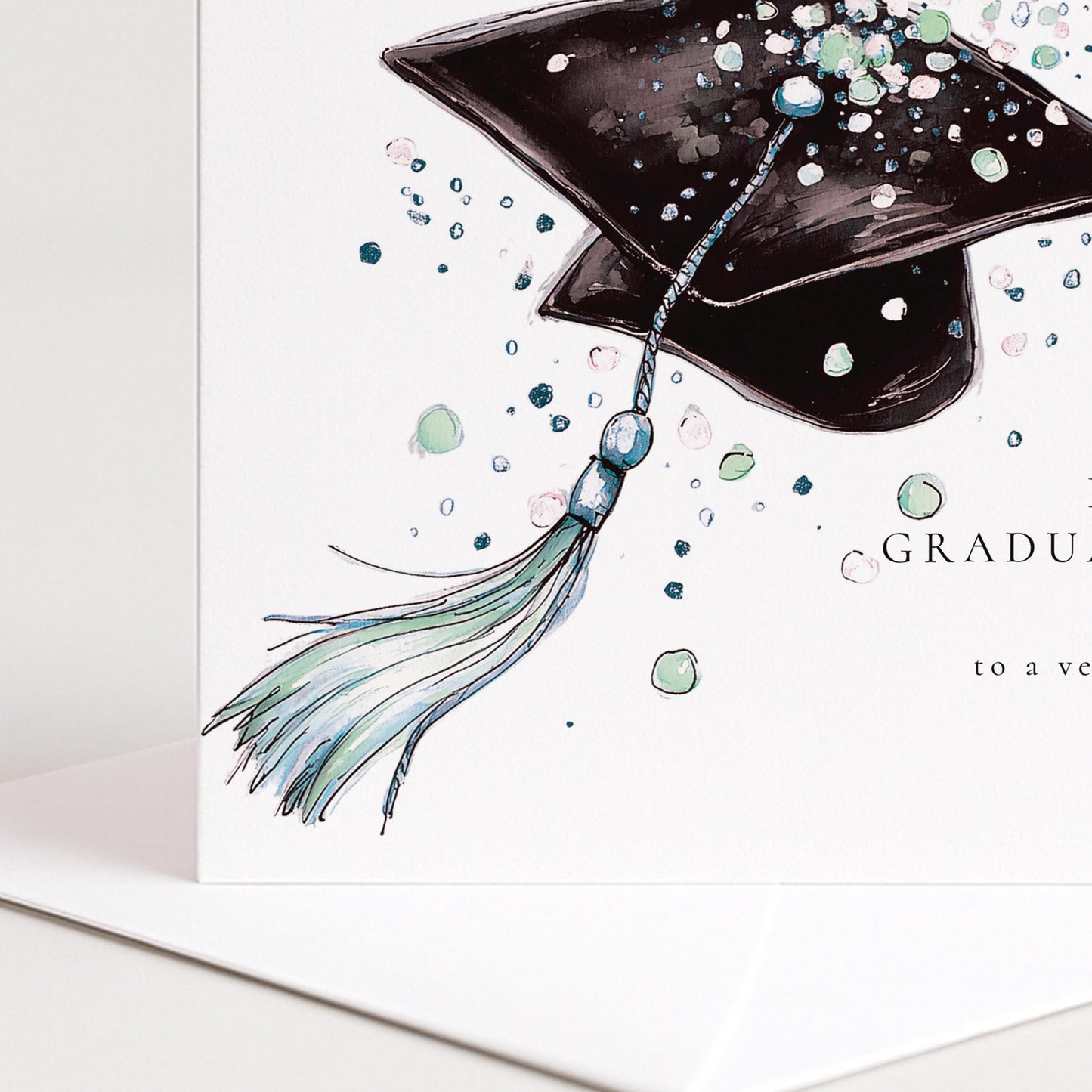 Son Graduation Card - Personalised Keepsake With Congratulations Graduation Message