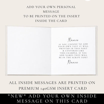 Personalised Anniversary Card – Floral Keepsake For Mum & Dad | Handmade Greeting Card