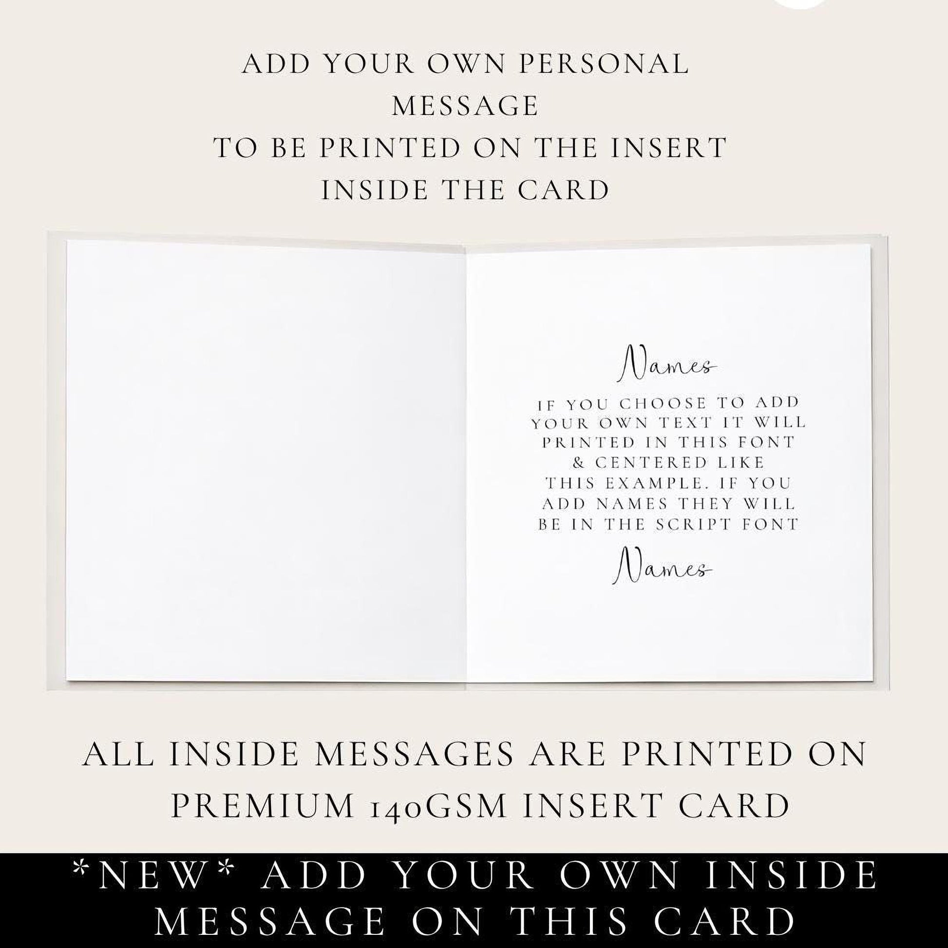 Wedding Anniversary Card Floral Design: Elegant Couple Keepsake