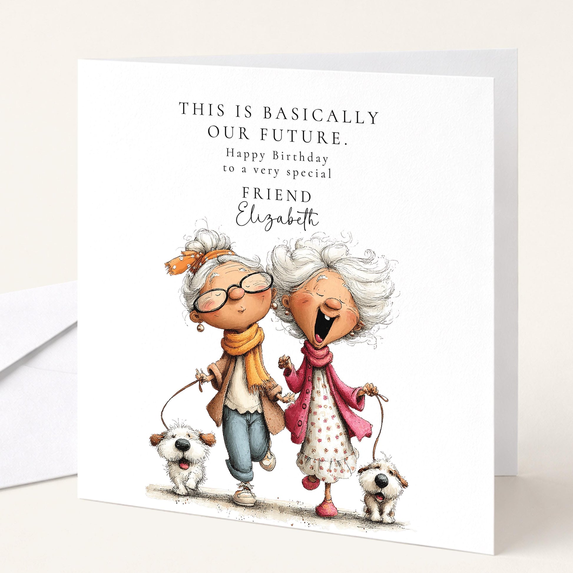 Funny Best Friend Birthday Card - Our Future