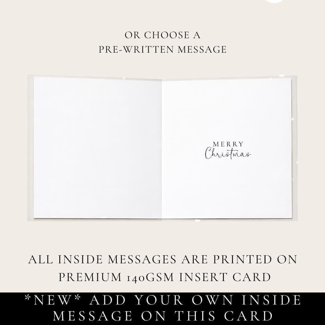Personalised Christmas Card Son and Daughter in law