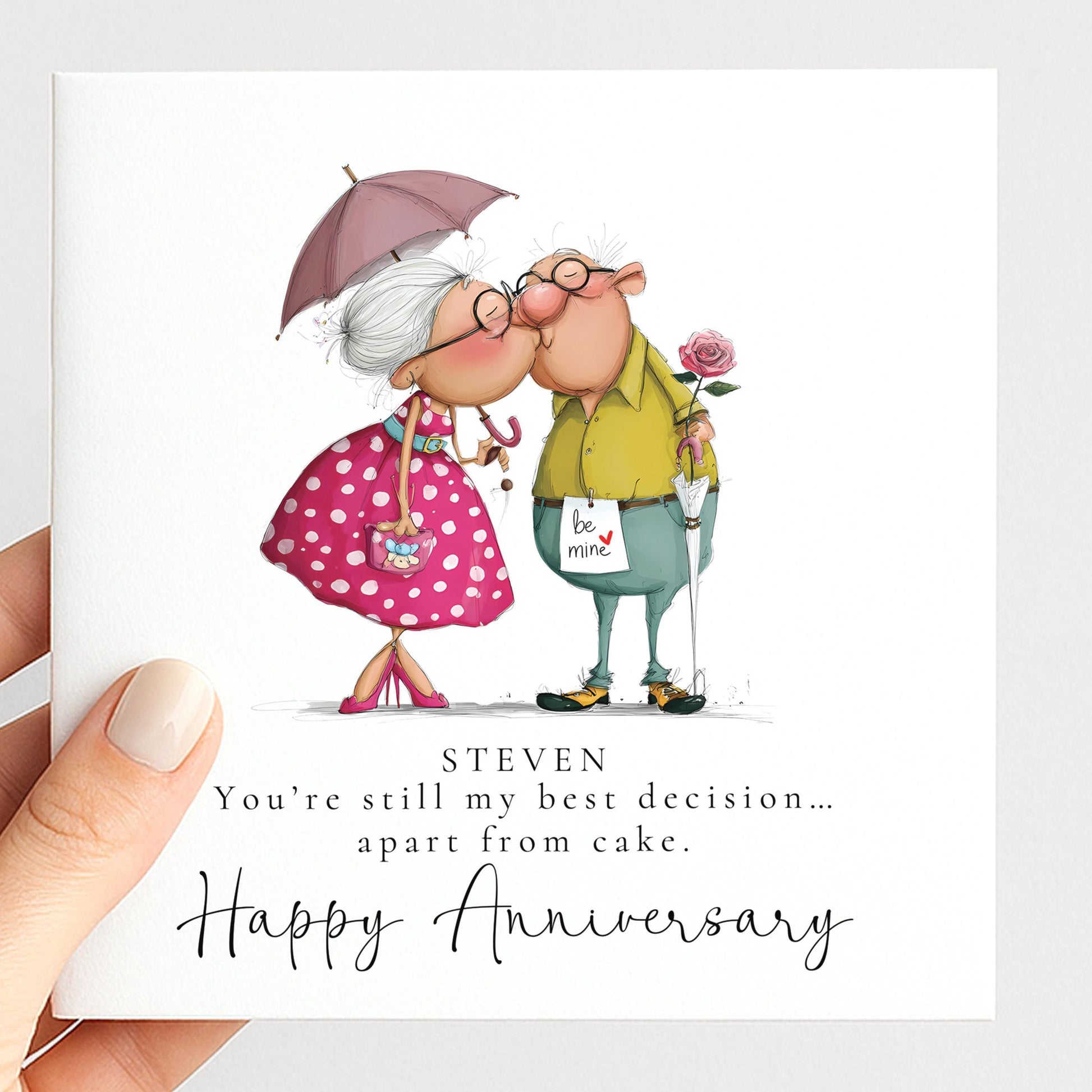 Funny Anniversary Card For Husband - My Best Decision