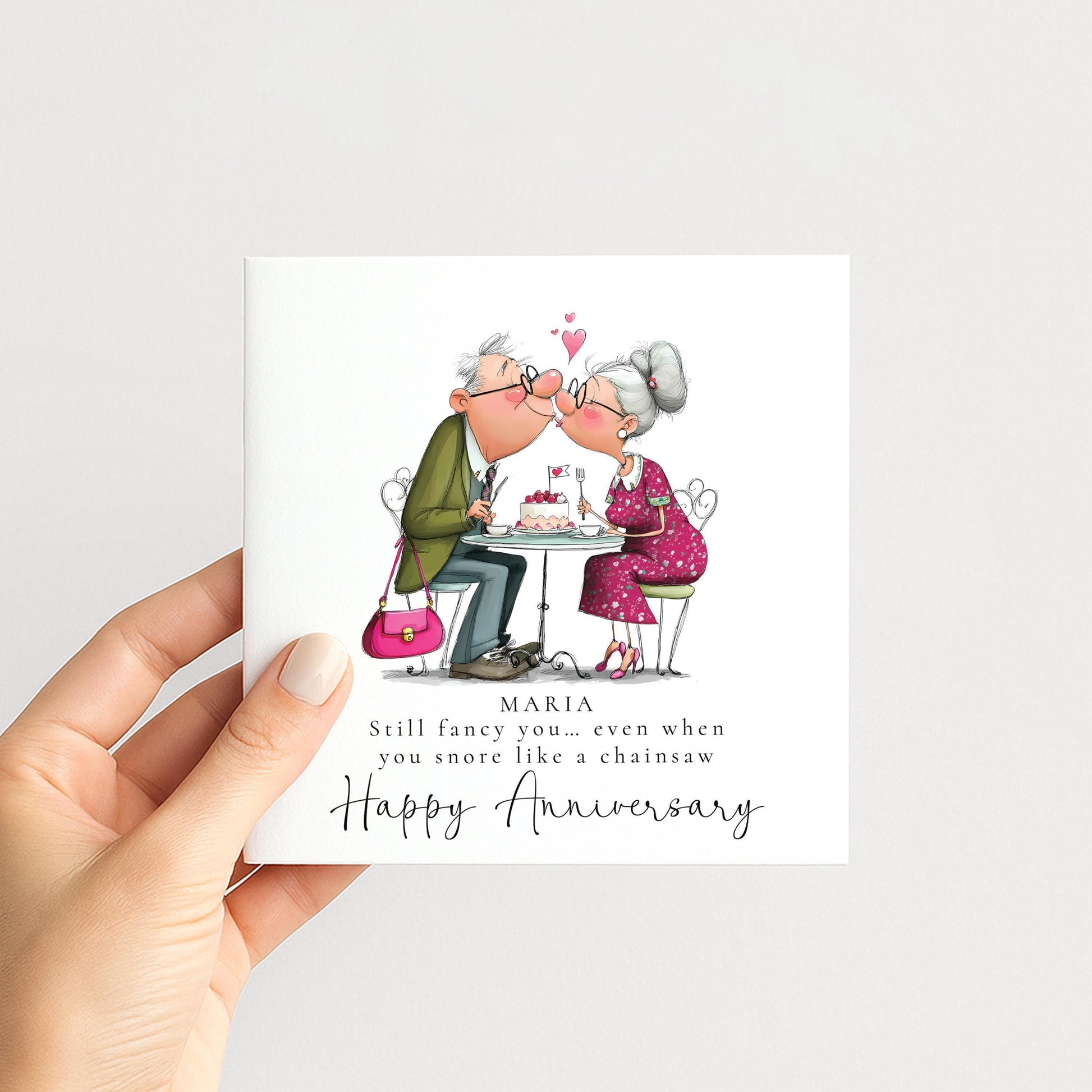 Funny Anniversary Card - Snore Like A Chainstore