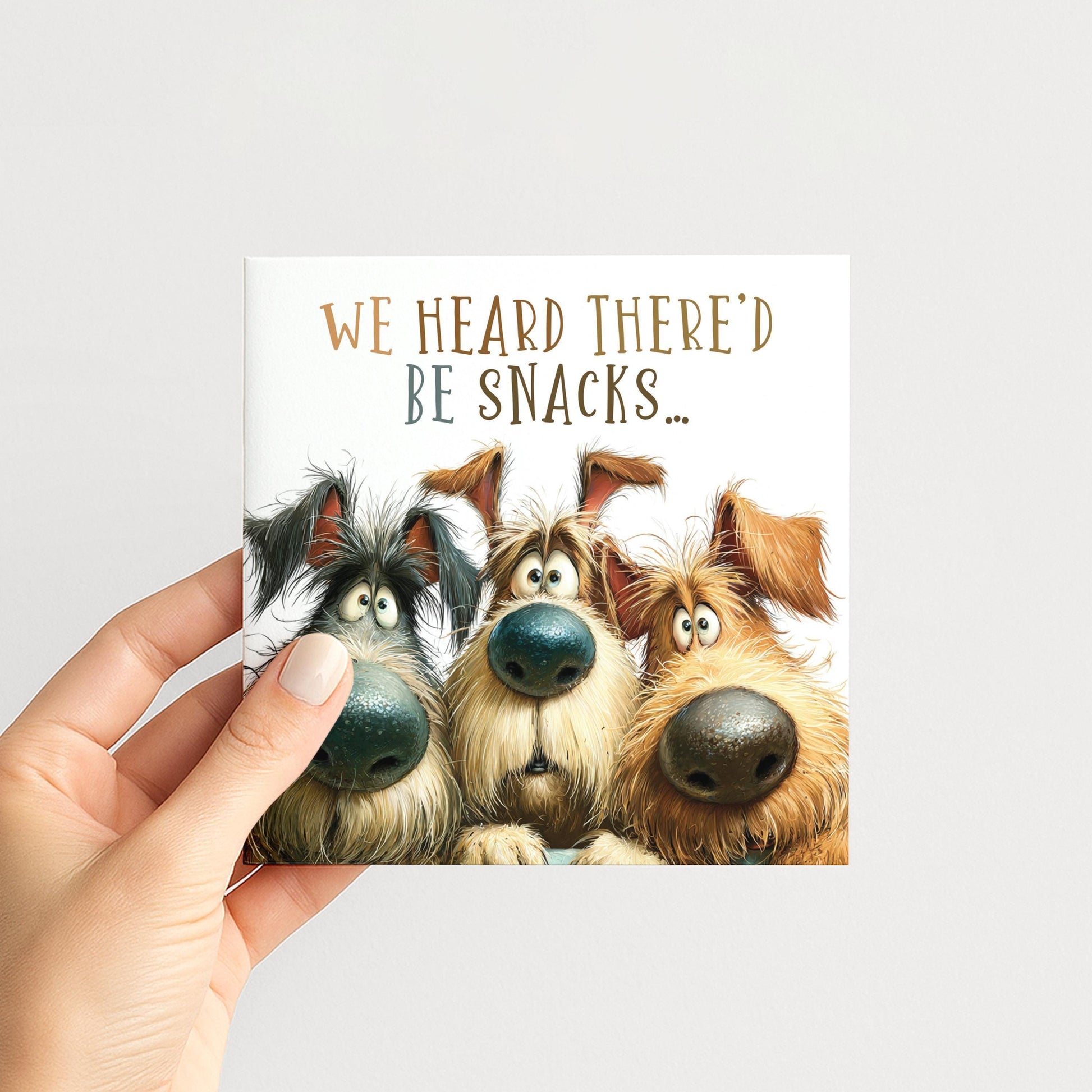Funny Dog Birthday Card We Heard There’d Be Snacks Card