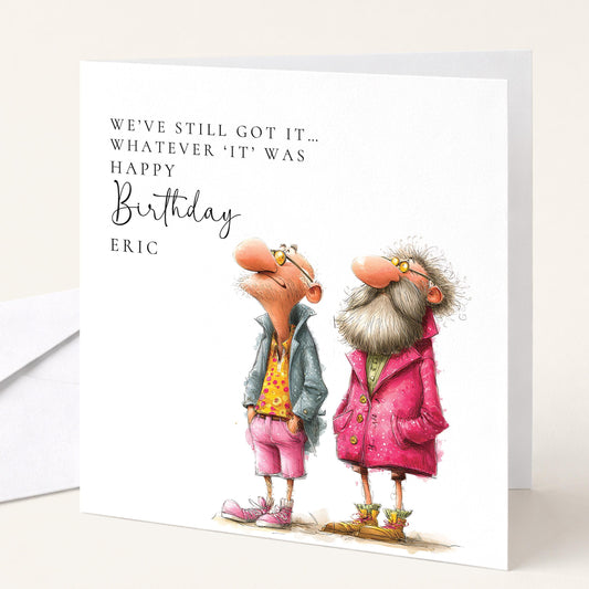 Funny Birthday Card for Him