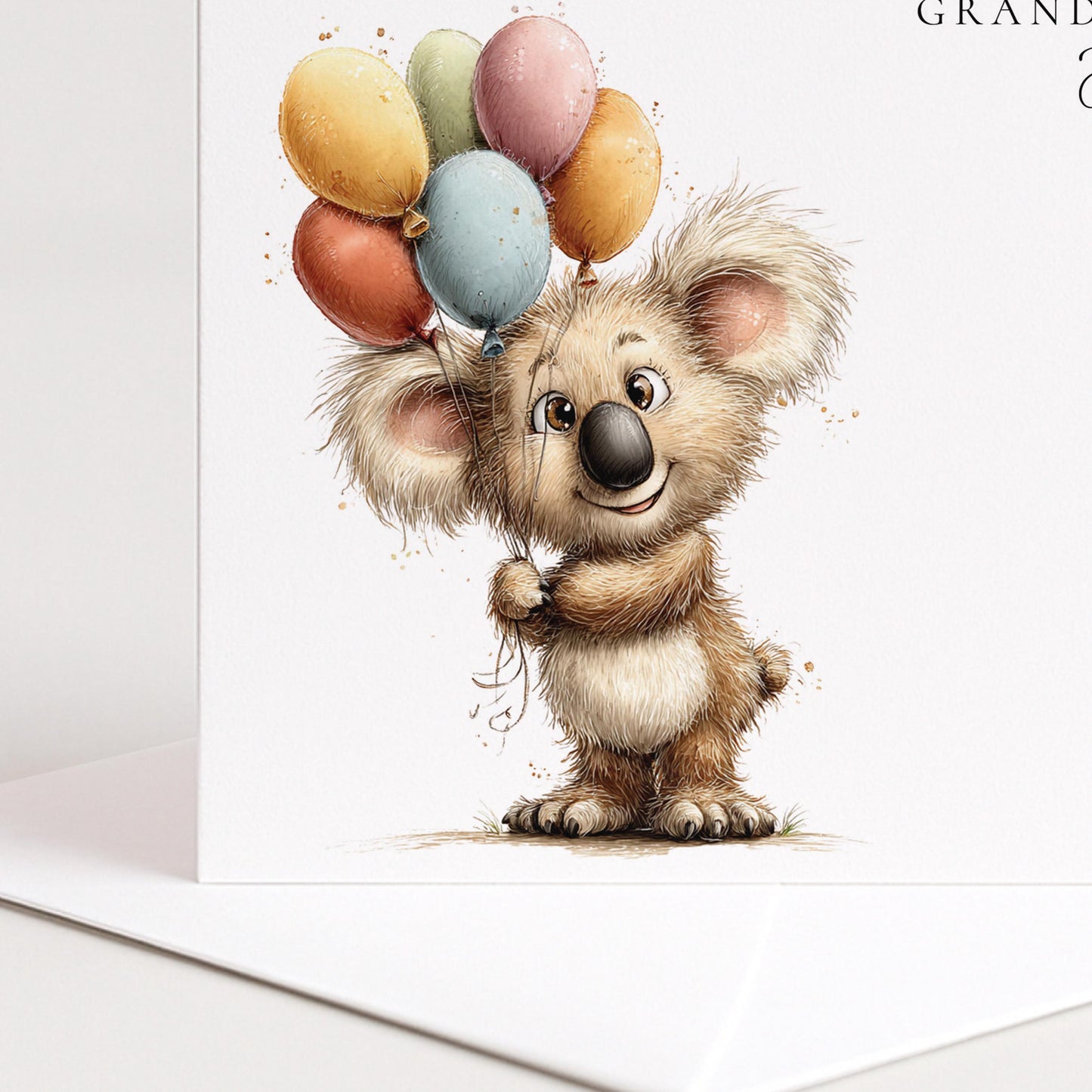 Personalised Grandson Birthday Card – Customised Matte Finish Greeting Card With Envelope