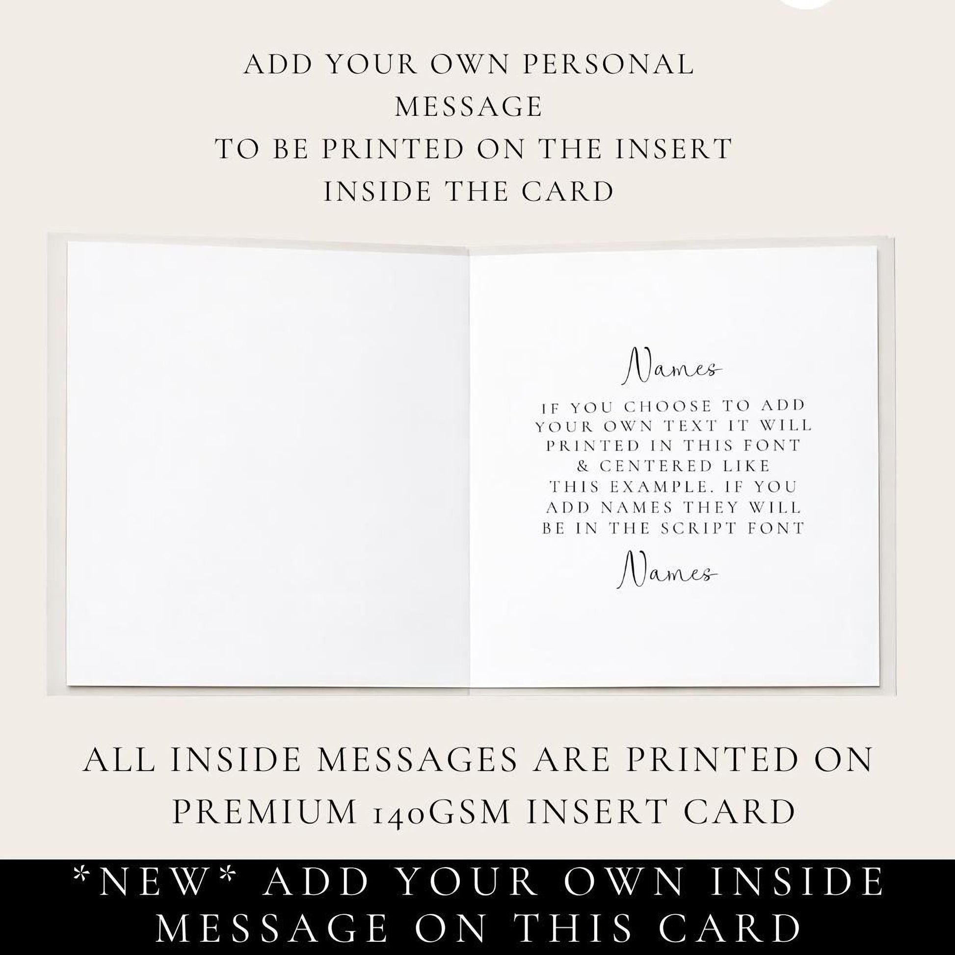 Daughter and Son In Law Card Personalised Wedding Anniversary