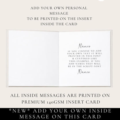 Daughter and Son In Law Card Personalised Wedding Anniversary