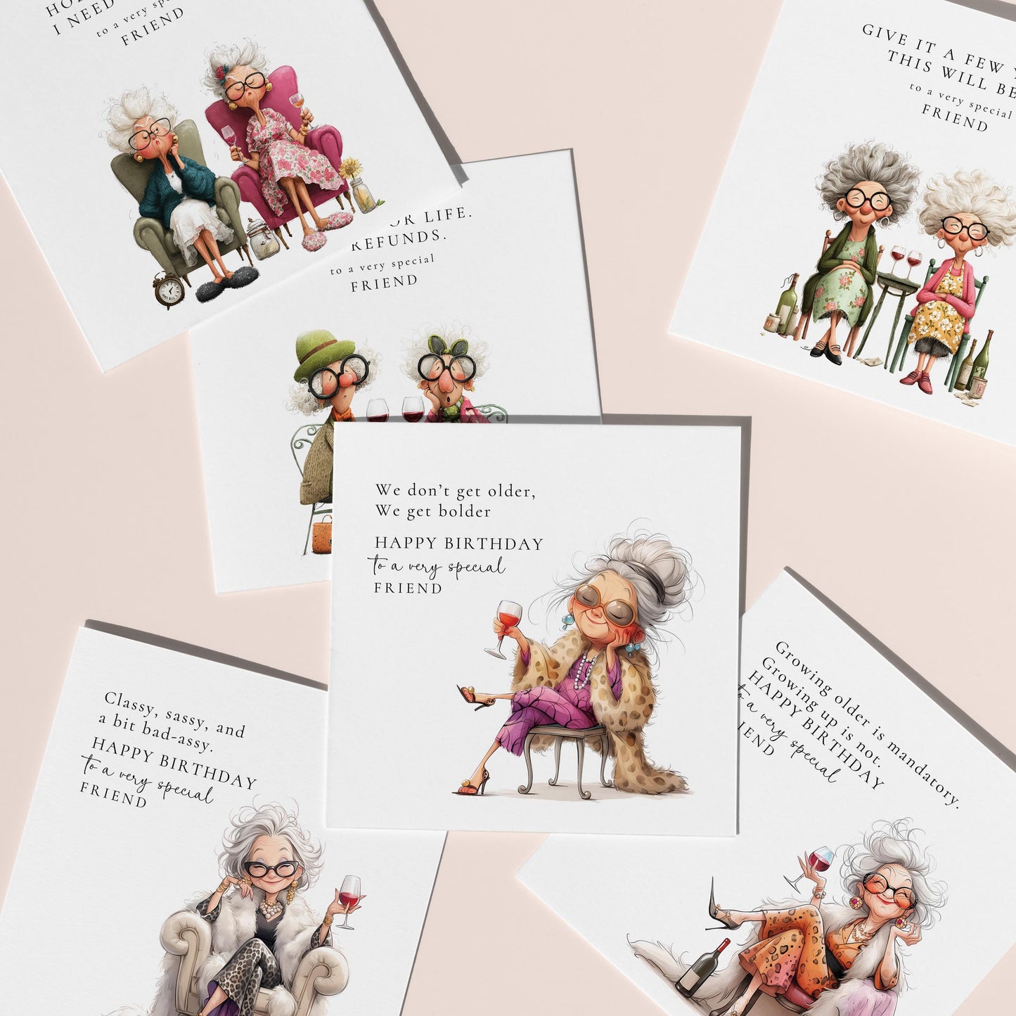 Funny Best Friend Birthday Card Pack
