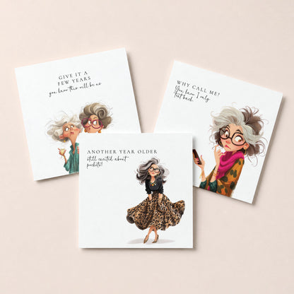 Funny Women Card Pack | 6 Witty Friend Cards
