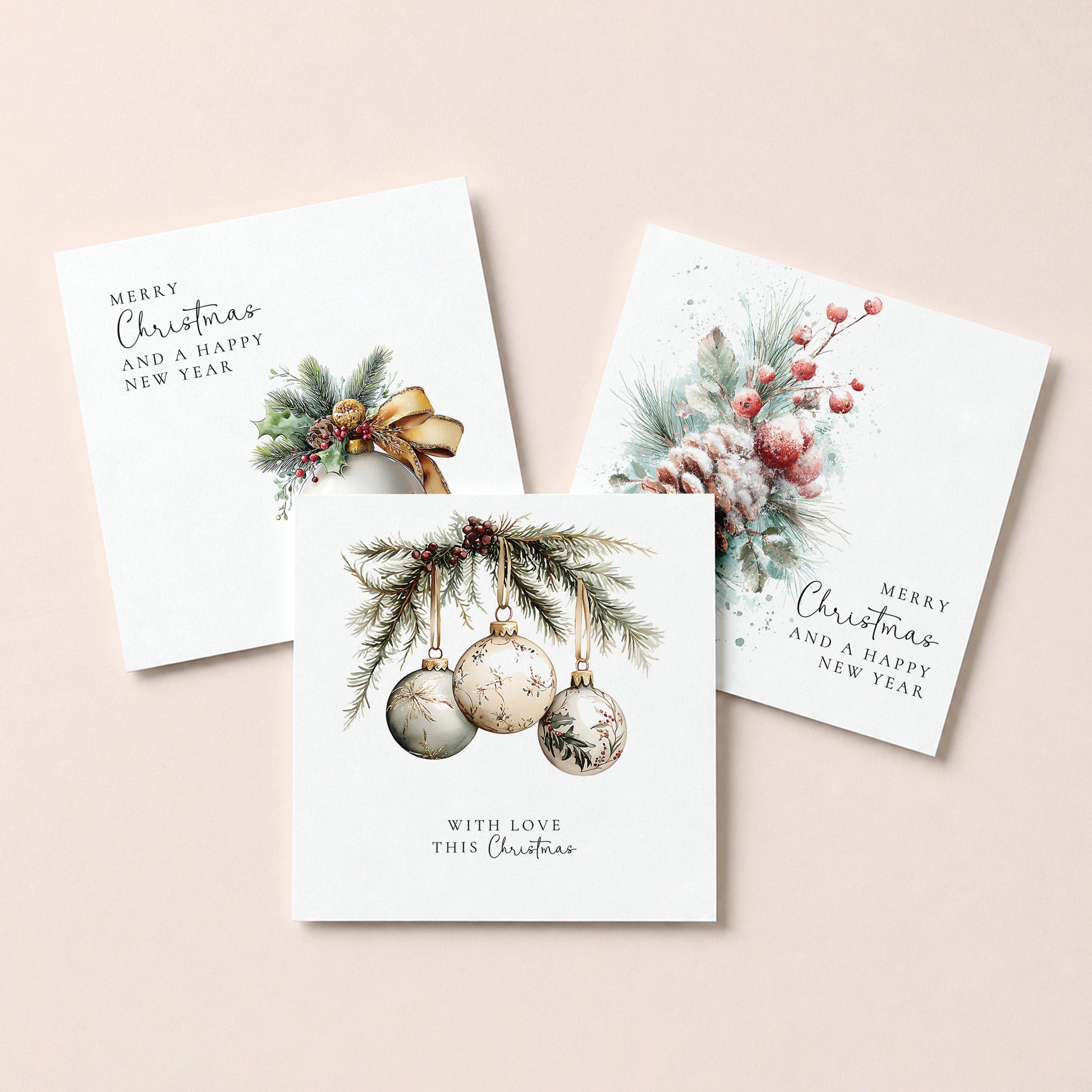 Elegant Christmas Card Pack