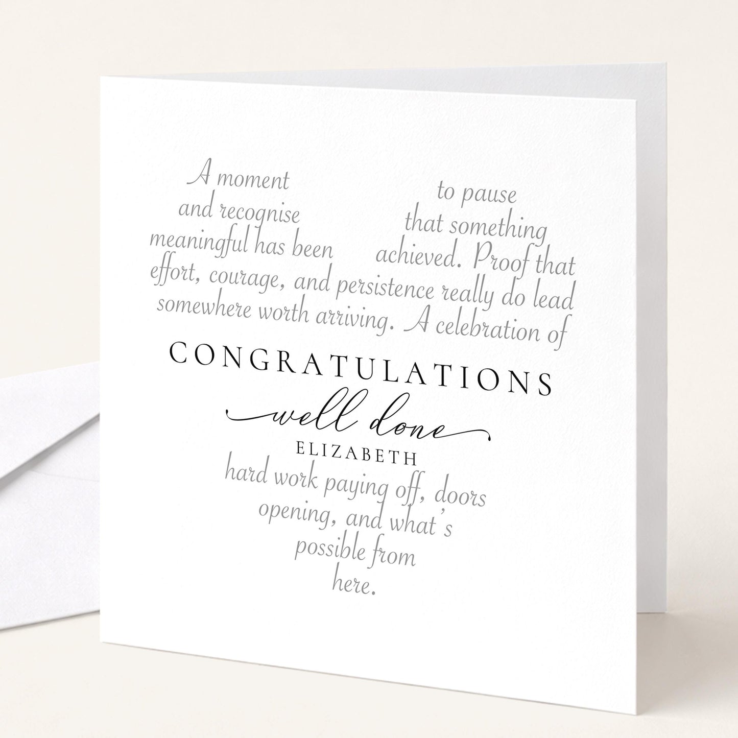 Personalised Congratulations Card, Well Done Card With Name, Achievement Card, Personalised Graduation Congratulations Card for Her Him