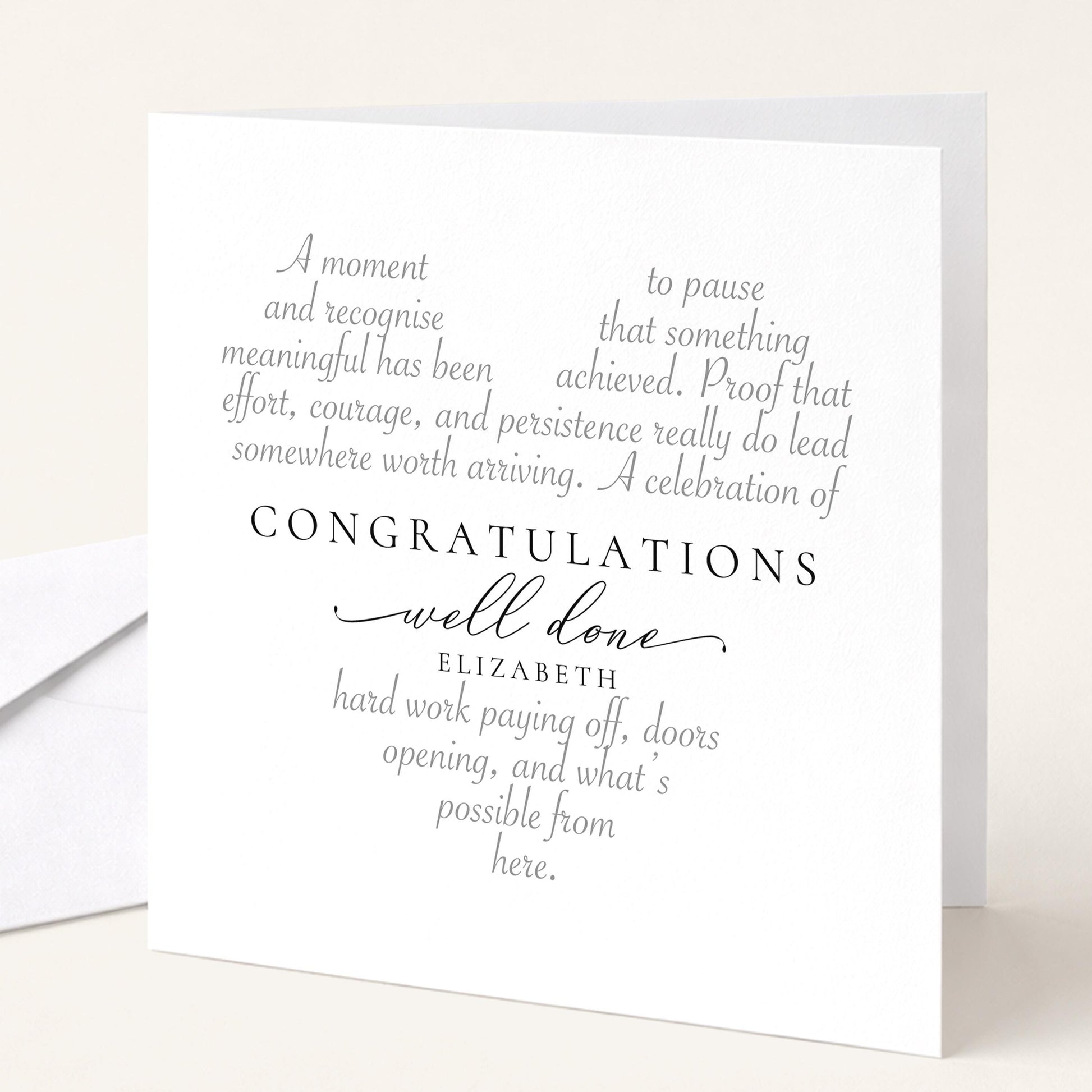Personalised Congratulations Card, Well Done Card With Name, Achievement Card, Personalised Graduation Congratulations Card for Her Him