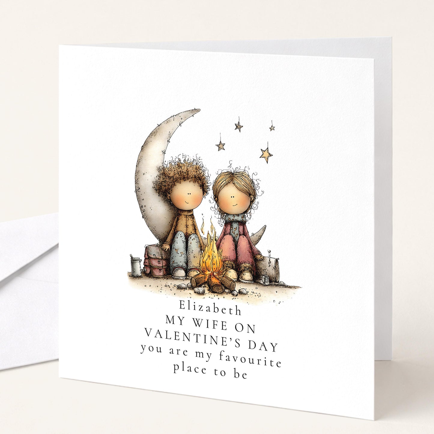 Valentines Wife Card - You are my favourite place to be