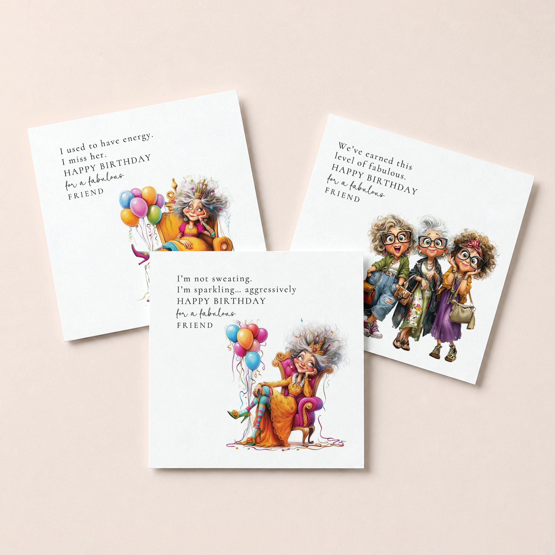 Funny Friend Birthday Card Pack
