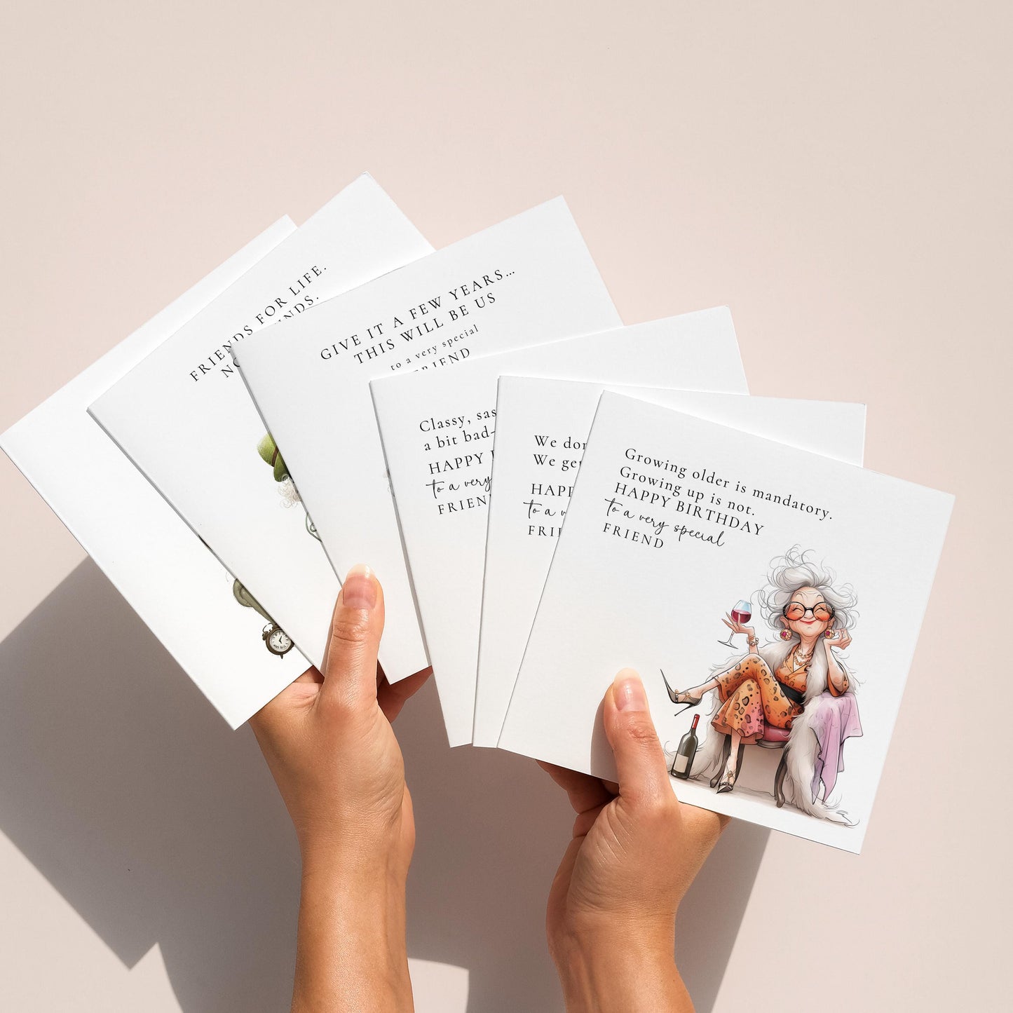 Funny Best Friend Birthday Card Pack