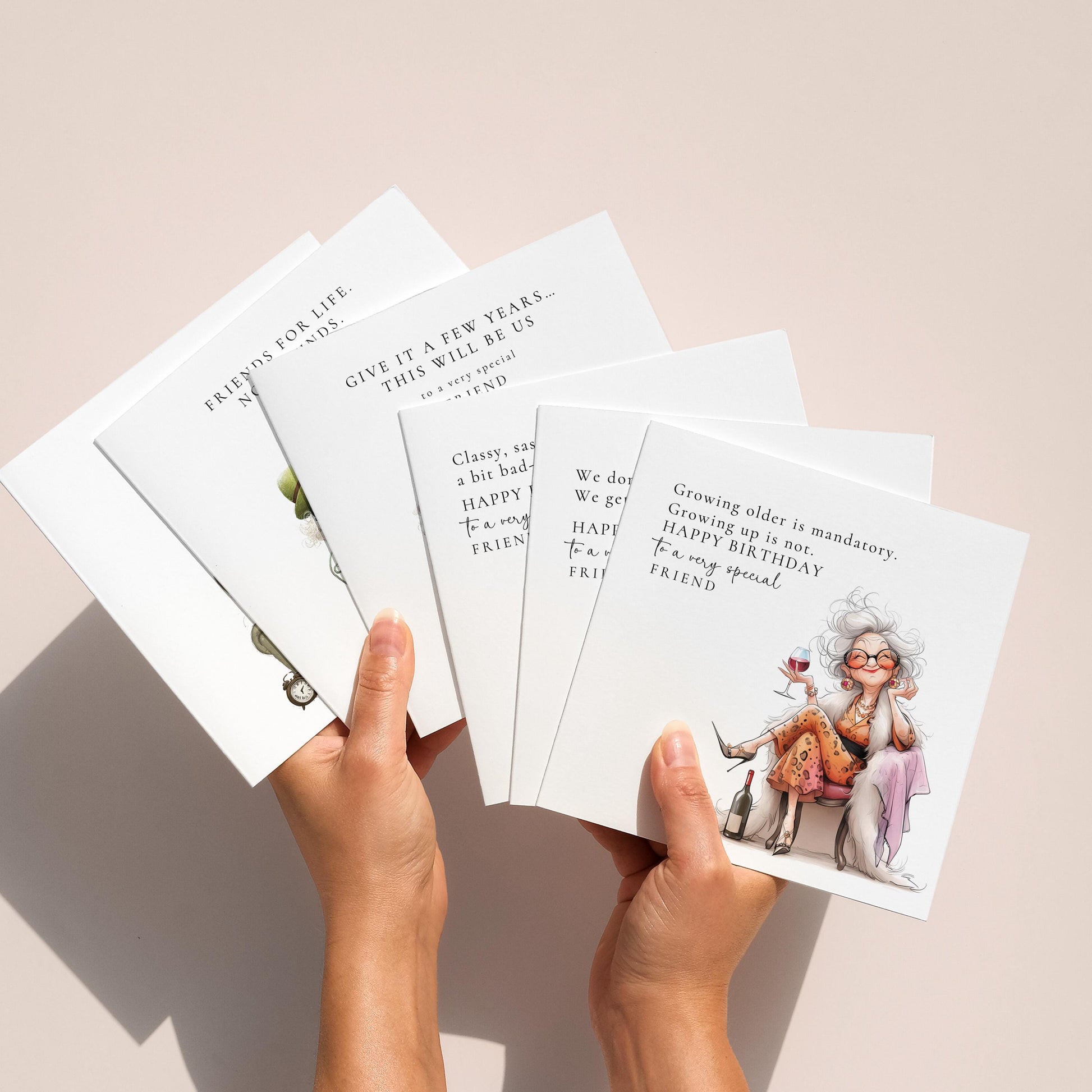 Funny Best Friend Birthday Card Pack