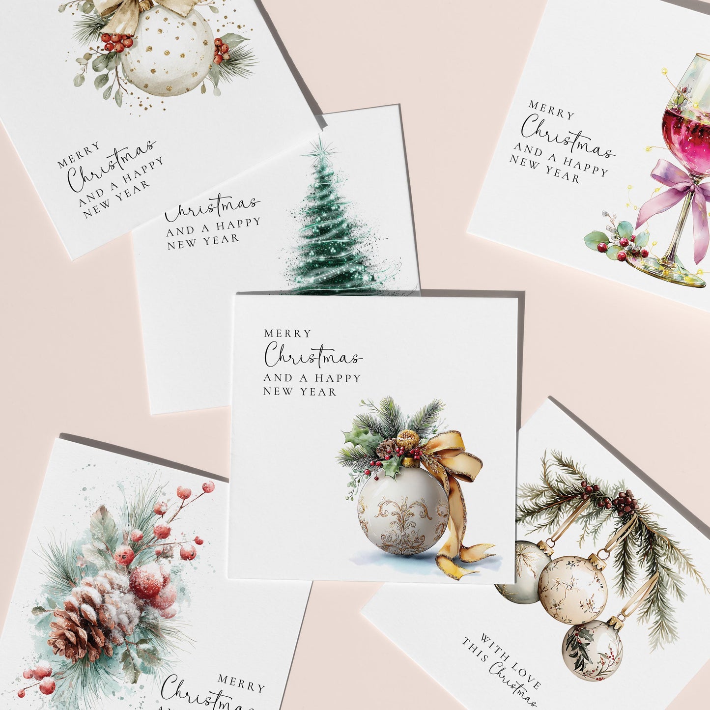 Elegant Christmas Card Pack