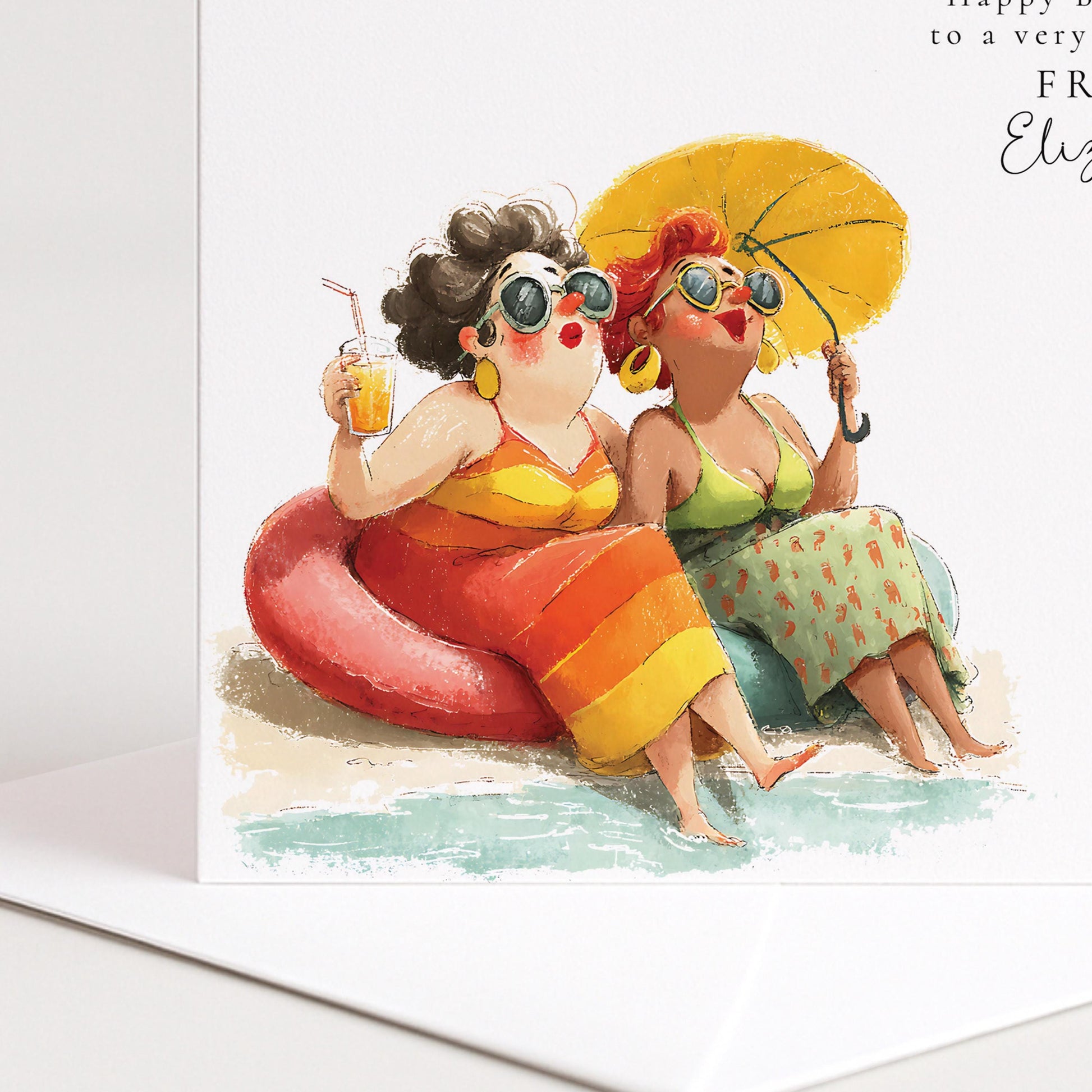 Funny Birthday Card Best Friend, Chunka Dunk Personalised Friend Birthday Card, Humorous Card for Her, Witty Best Friend Birthday Card