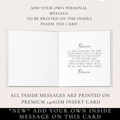 The image is a blank card with instructions for adding personal messages.