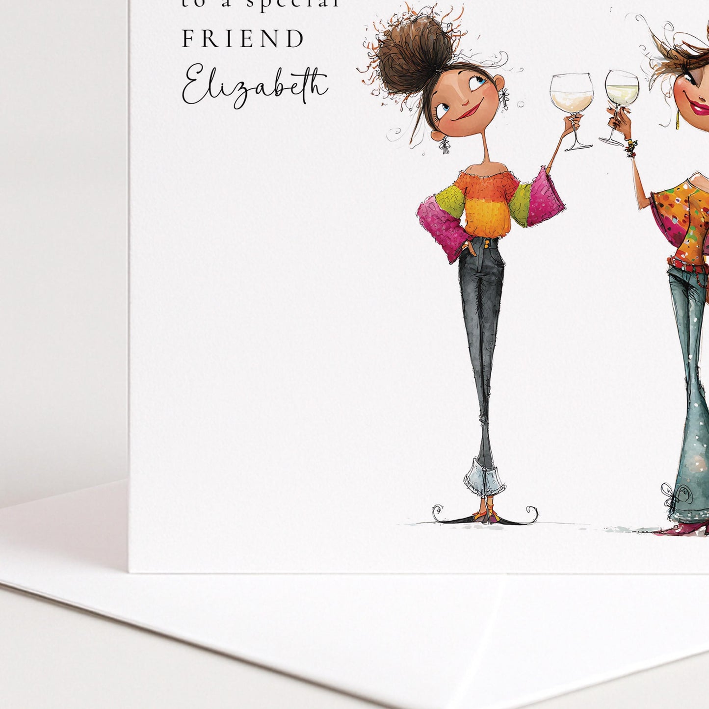 Funny Best Friend Birthday Card, Besties for Life No Refunds Personalised Card, Wine Friends Card for Her, Witty Friendship Birthday Card
