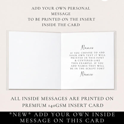 The image is a blank card with instructions for adding personal messages.