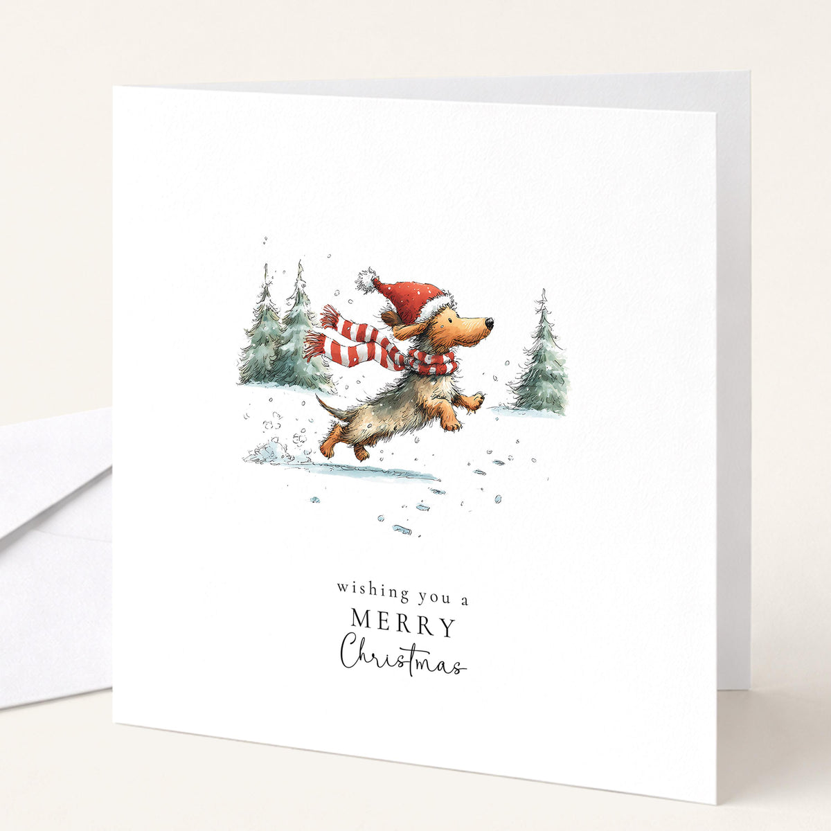 Sausage Dog Christmas Cards Pack of 6, Dachshund Xmas Cards, Funny Dog Christmas Card Multipack, Set of 6 Cards, No Personalisation WhimsiLilley