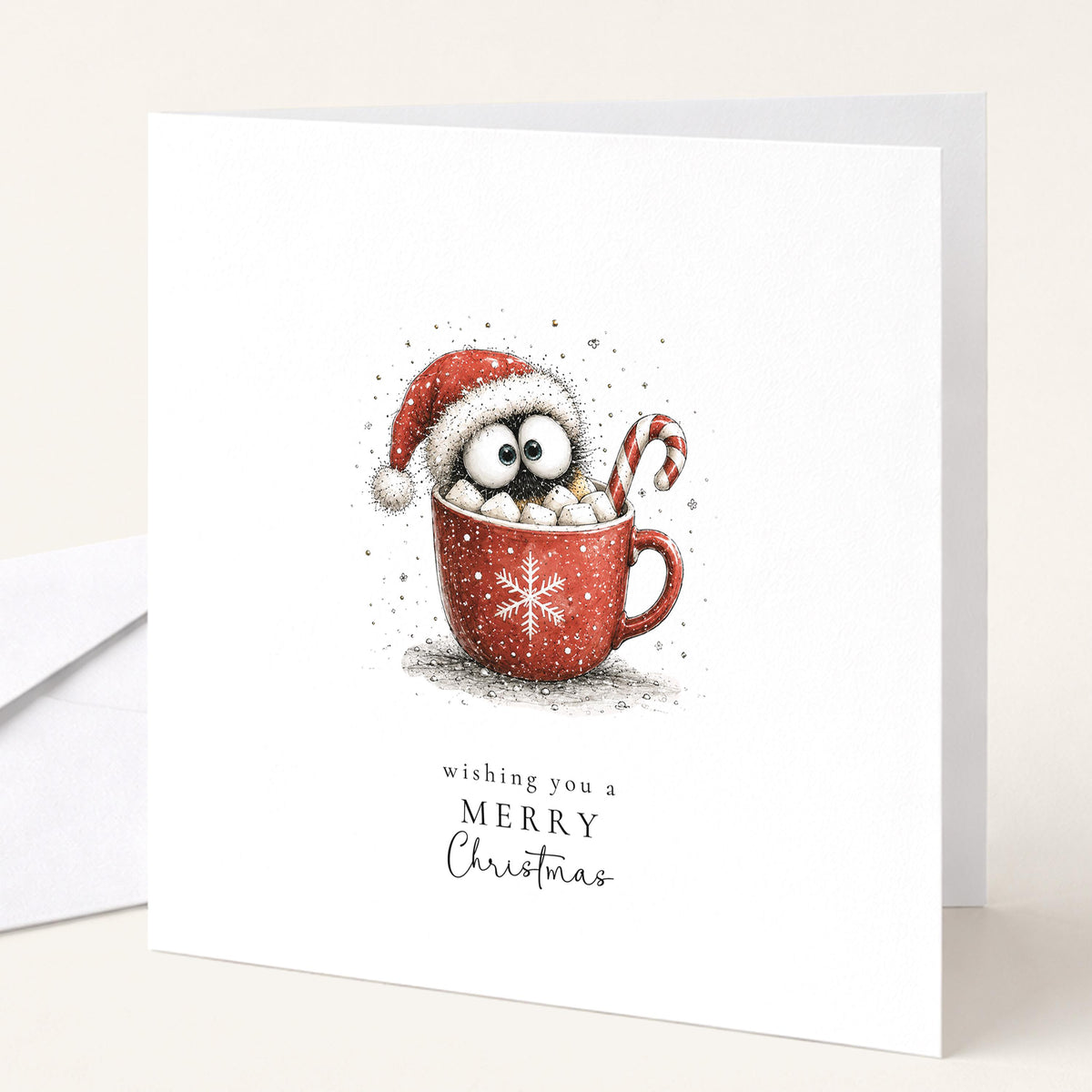 Bumble Bee Christmas Cards Pack of 6, Funny Bee Xmas Cards, Cute Bee Christmas Card Multipack, Set of 6 Cards, No Personalisation WhimsiLilley