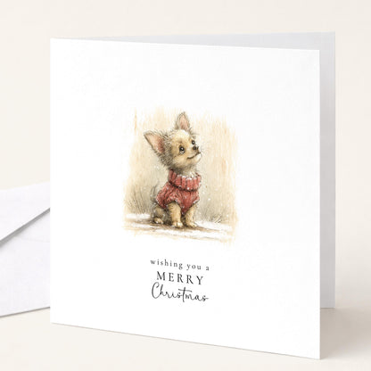 Christmas Card Pack of 6, Cute Dogs in Jumpers Designs, Assorted Christmas Cards, No Personalisation WhimsiLilley