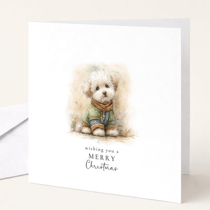 Christmas Card Pack of 6, Cute Dogs in Jumpers Designs, Assorted Christmas Cards, No Personalisation WhimsiLilley