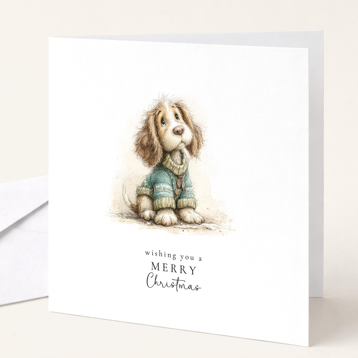 Christmas Card Pack of 6, Cute Dogs in Jumpers Designs, Assorted Christmas Cards, No Personalisation WhimsiLilley