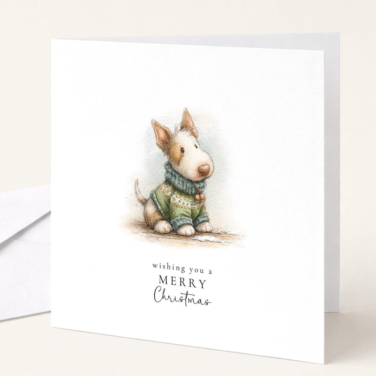 Christmas Card Pack of 6, Cute Dogs in Jumpers Designs, Assorted Christmas Cards, No Personalisation WhimsiLilley