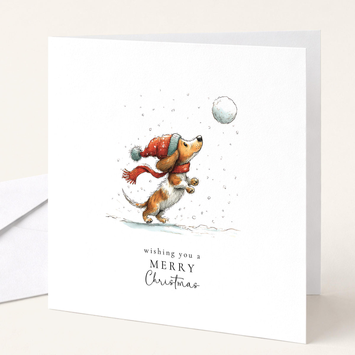 Sausage Dog Christmas Cards Pack of 6, Dachshund Xmas Cards, Funny Dog Christmas Card Multipack, Set of 6 Cards, No Personalisation WhimsiLilley