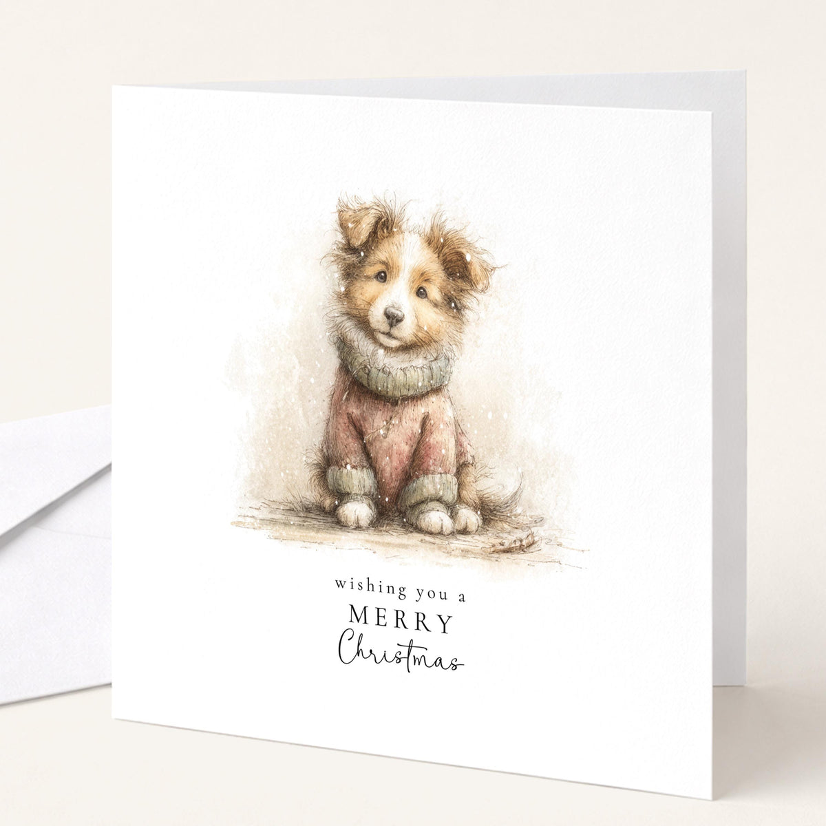 Christmas Card Pack of 6, Cute Dogs in Jumpers Designs, Assorted Christmas Cards, No Personalisation WhimsiLilley