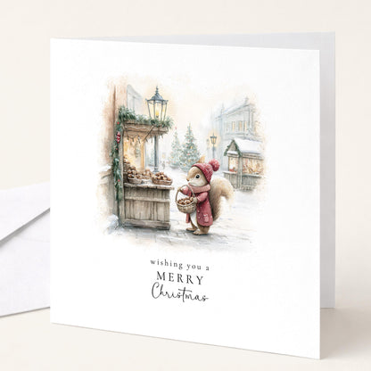 Christmas Card Pack of 6, Whimsical Animal Scenes, Assorted Christmas Cards, No Personalisation WhimsiLilley