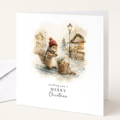 Christmas Card Pack of 6, Whimsical Animal Scenes, Assorted Christmas Cards, No Personalisation WhimsiLilley