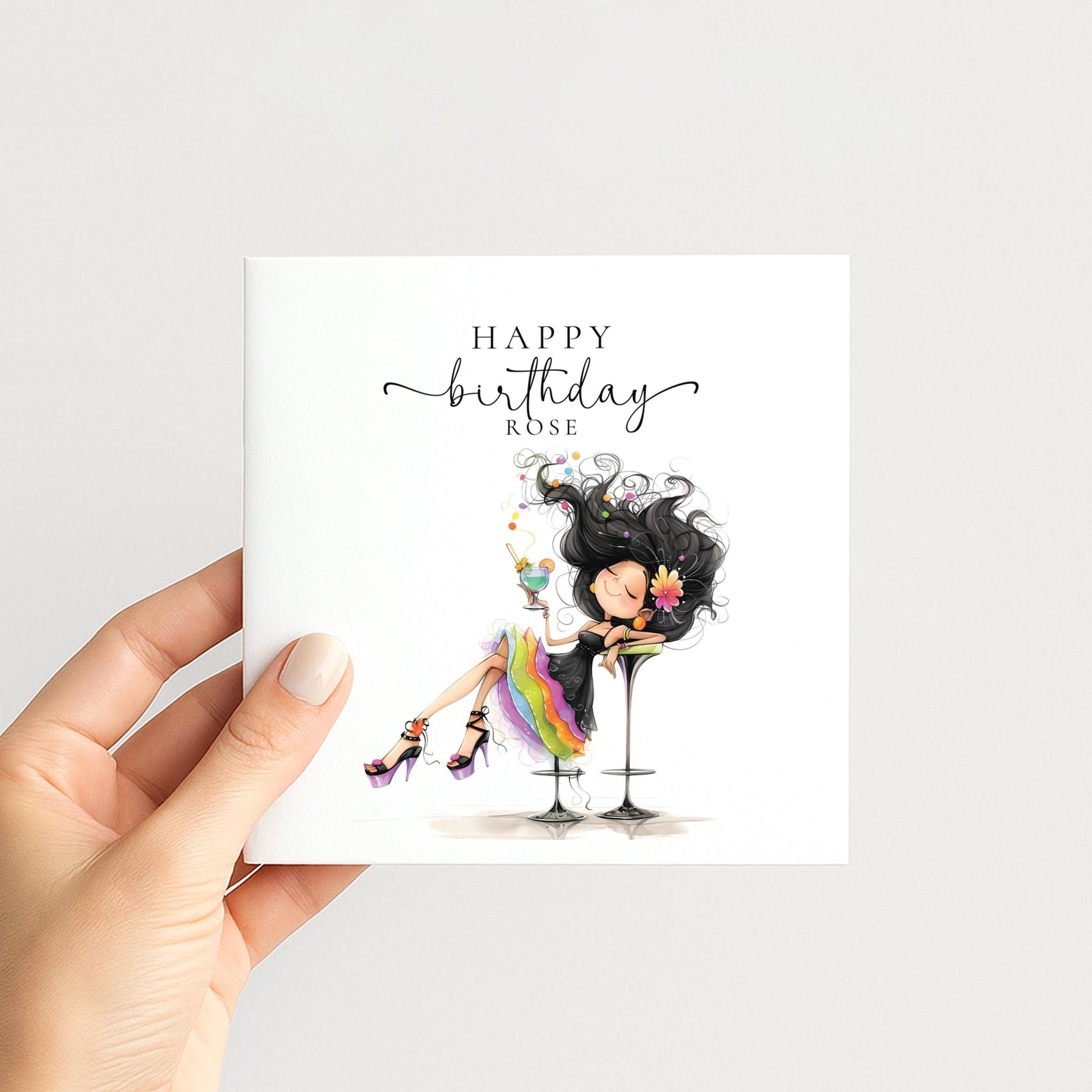 Personalised Birthday Card for Her - Whimsi Lilley