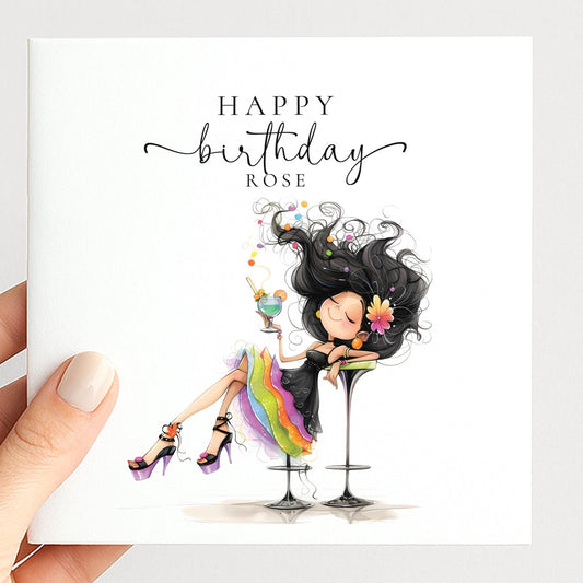 Personalised Birthday Card for Her - Whimsi Lilley