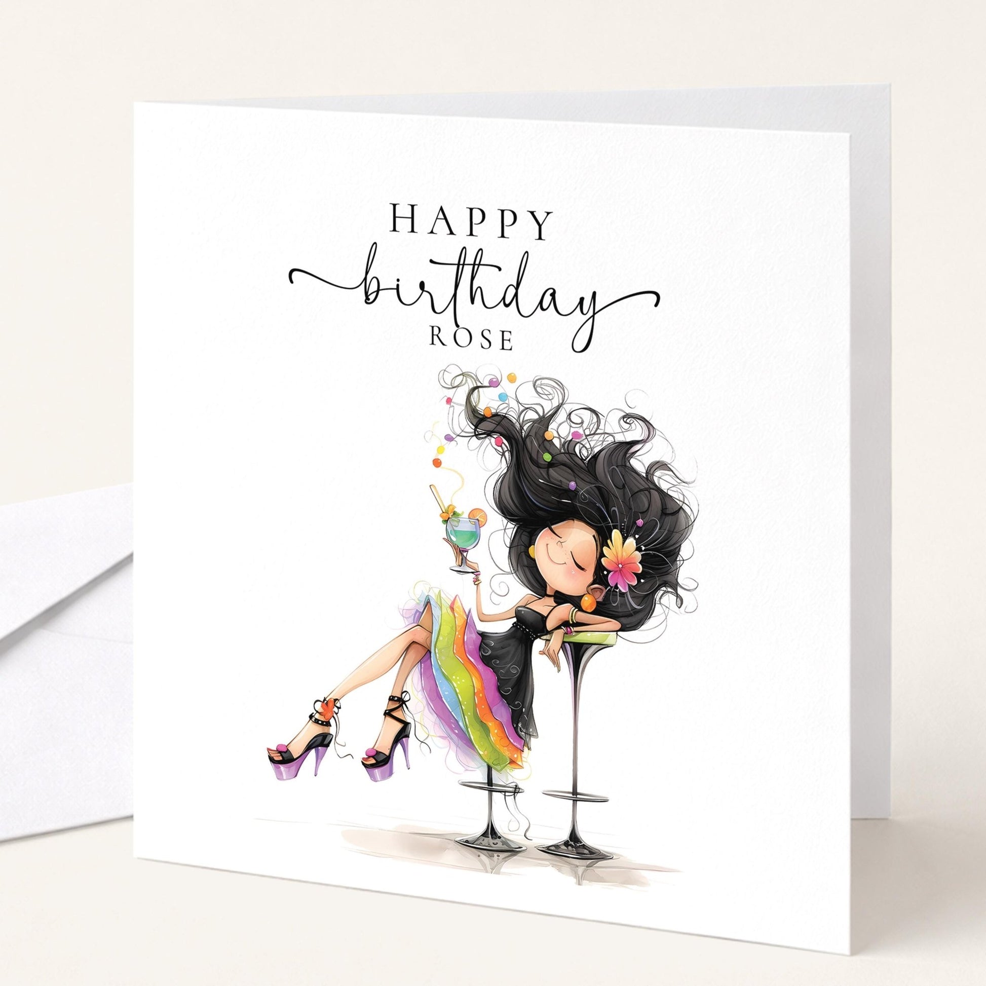 Personalised Birthday Card for Her - Whimsi Lilley