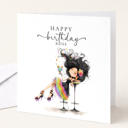 Personalised Birthday Card for Her - Whimsi Lilley