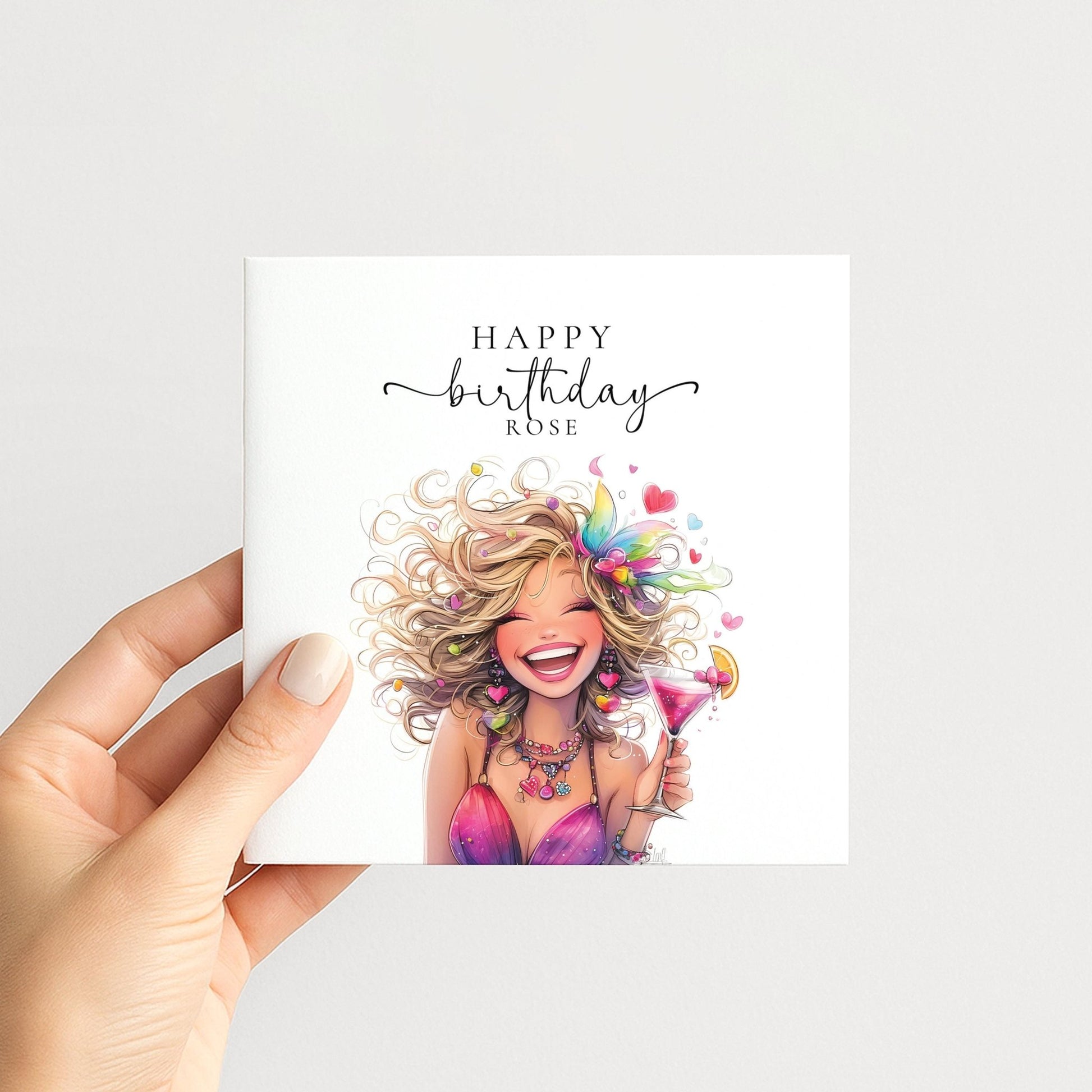 Personalised Birthday Card for Her - Whimsi Lilley