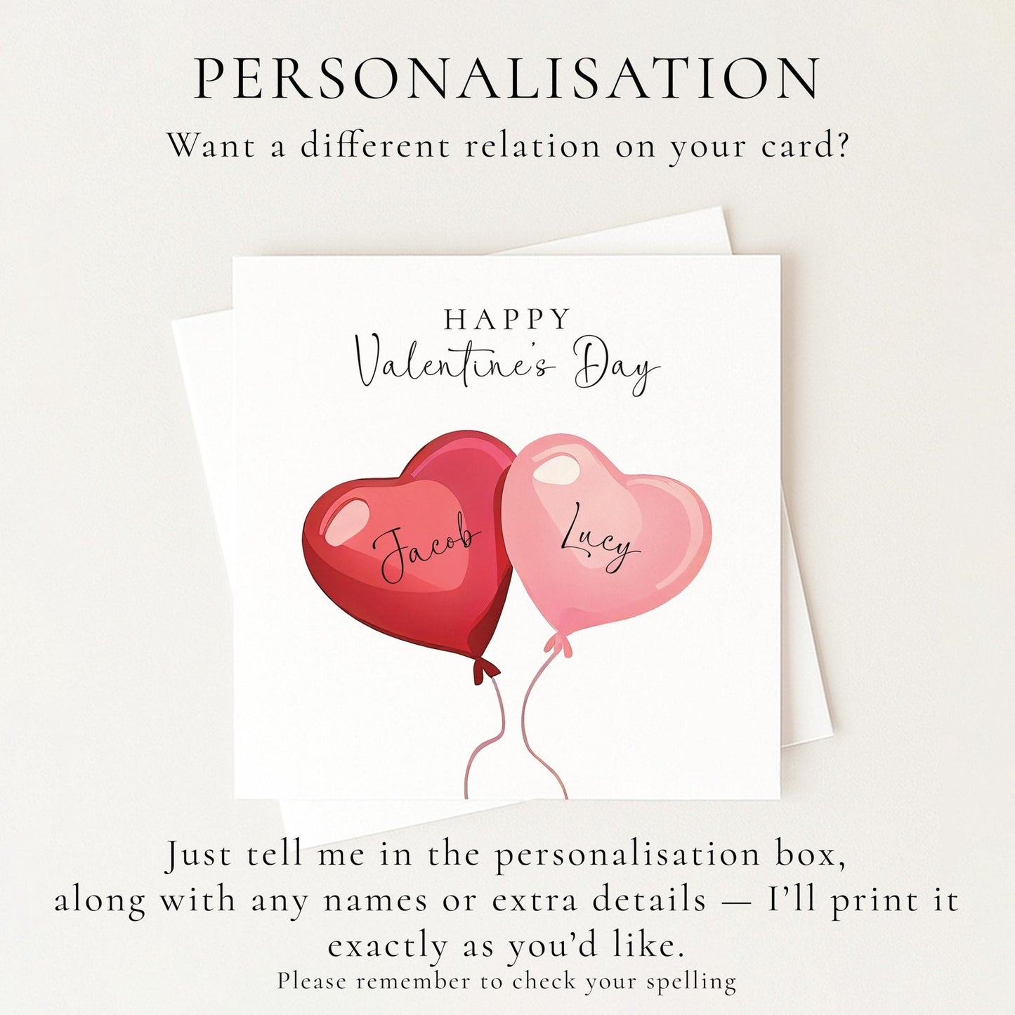 Personalised Valentine’s Day Card - Whimsi Lilley